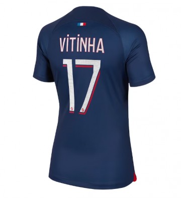 Paris Saint-Germain Vitinha Ferreira #17 Kotipaita Naisten 2023-24 Lyhyet Hihat